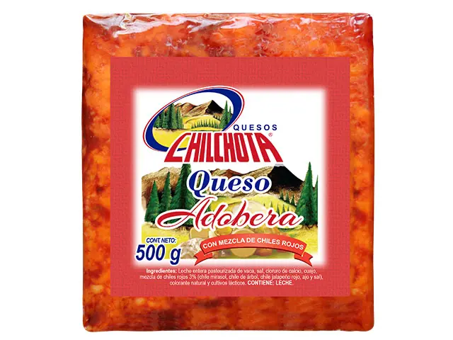 Chilchota - Queso Adobera con Mezcla de Chiles Rojos Chilchota