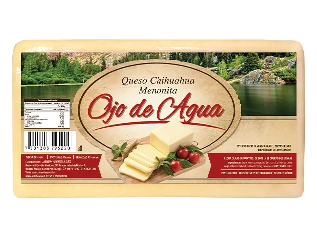 Chilchota - Queso Chihuaha tipo Menonita Ojo de Agua