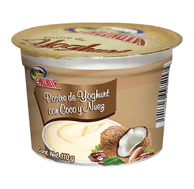 Chilchota - Postre de Yoghurt con Coco y Nuez