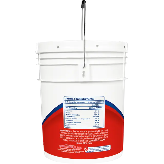 Crema Acidificada Chilchota 19 kg