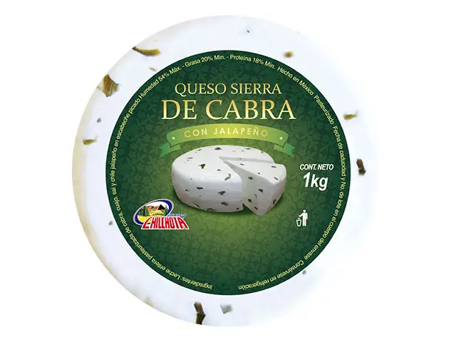 Queso Fresco Artesanal de Cabra con Jalapeño Chilchota