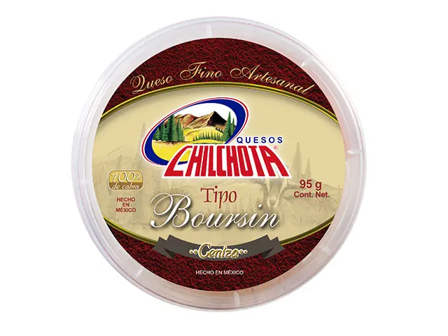 Queso Tipo Boursin con Ceniza Chilchota