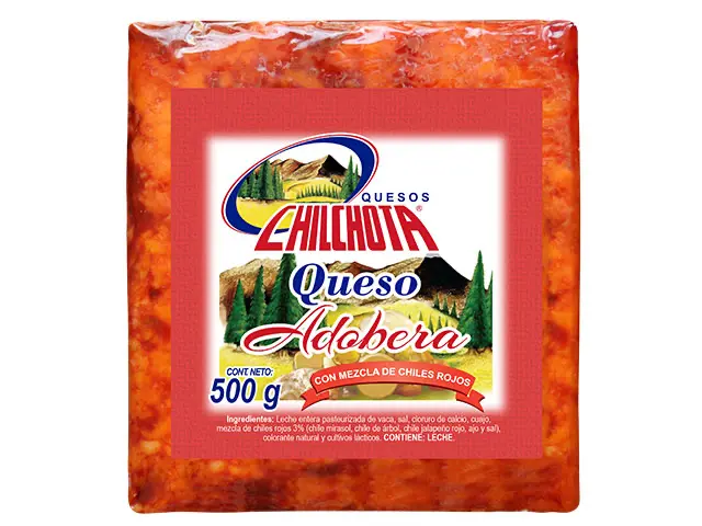 Queso Adobera con Mezcla de Chiles Rojos Chilchota